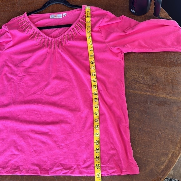 Quarter Factory Pink Sunbust Top Size Large - Picture 10 of 11